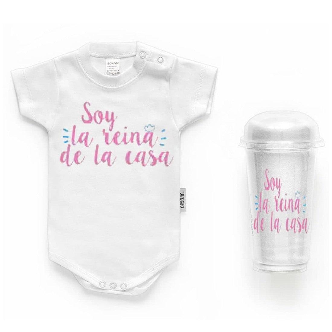 Body Personalizado Bebé Soy la Reina de la Casa Boann - Nanetes #