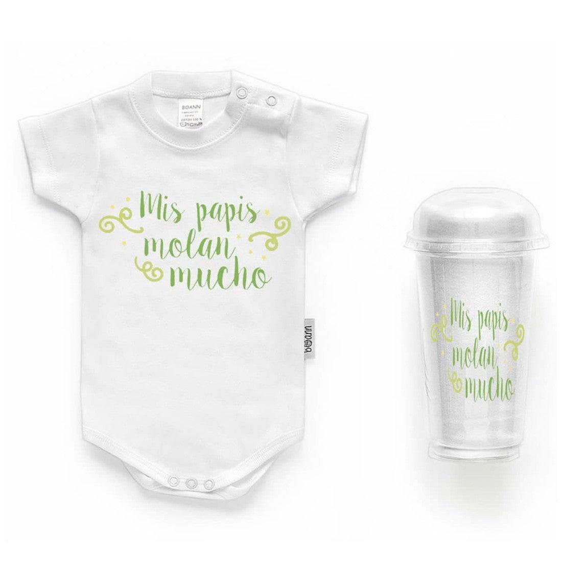 Body Personalizado Bebé Mis Papis molan mucho Boann - Nanetes #