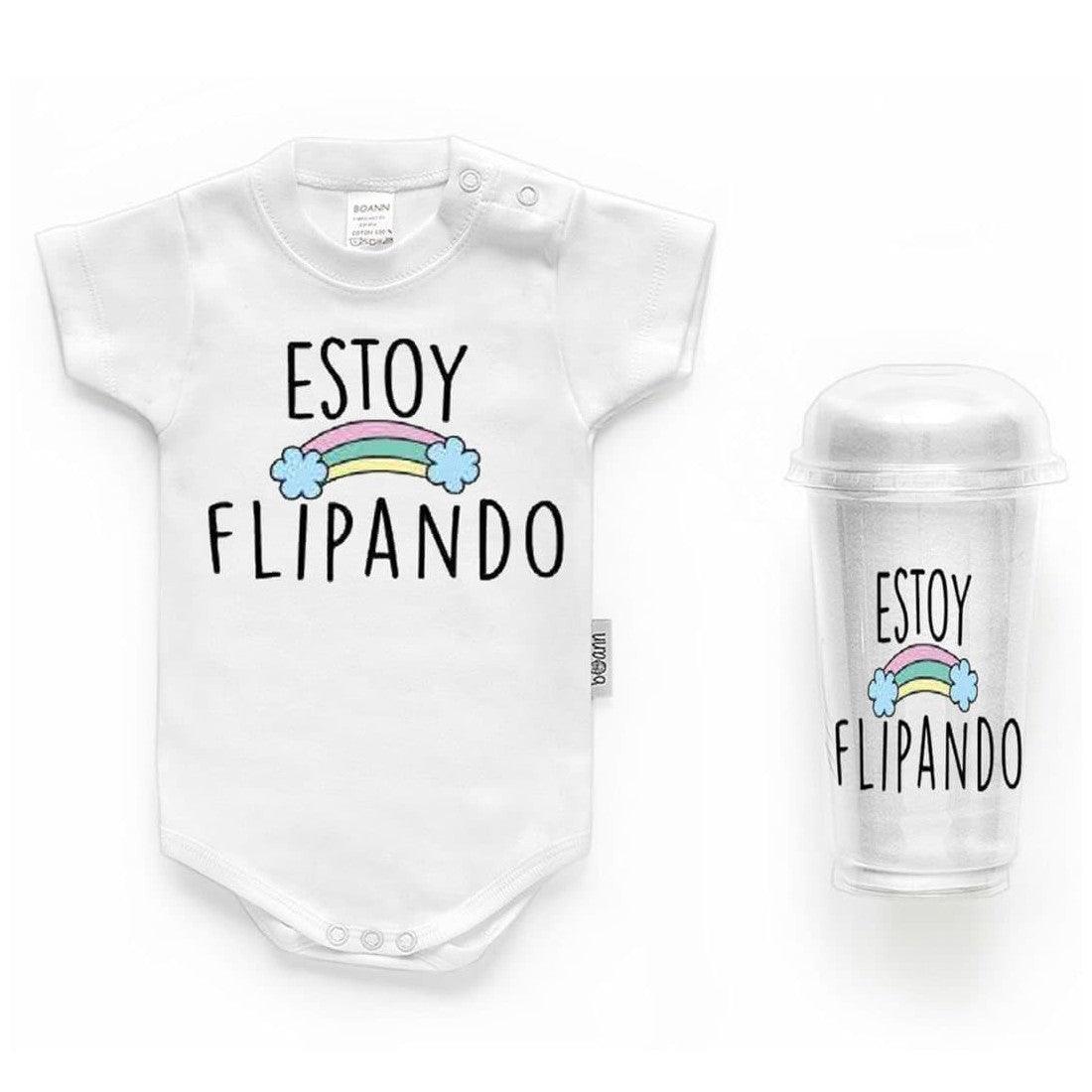 Body Personalizado Bebé Estoy Flipando Boann - Nanetes #