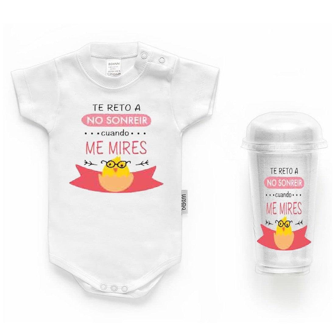 Body Personalizado Bebé Te reto a no Sonreir Boann - Nanetes #