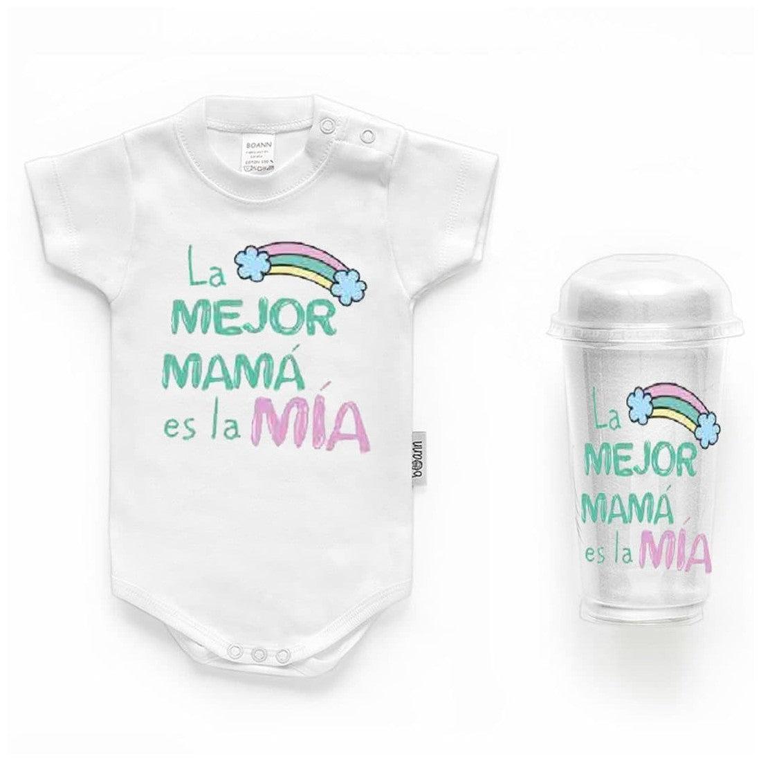 Body Personalizado Bebé La Mejor Mamá la Mía Boann - Nanetes #