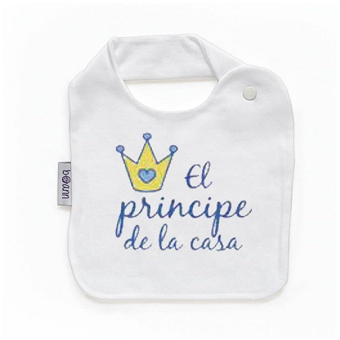 Babero Bebé Divertido El Príncipe de la Casa Boann - Nanetes #