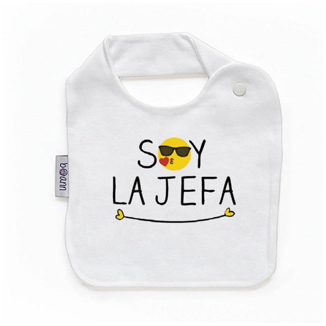 Babero Bebé Divertido Soy la Jefa Boann - Nanetes #