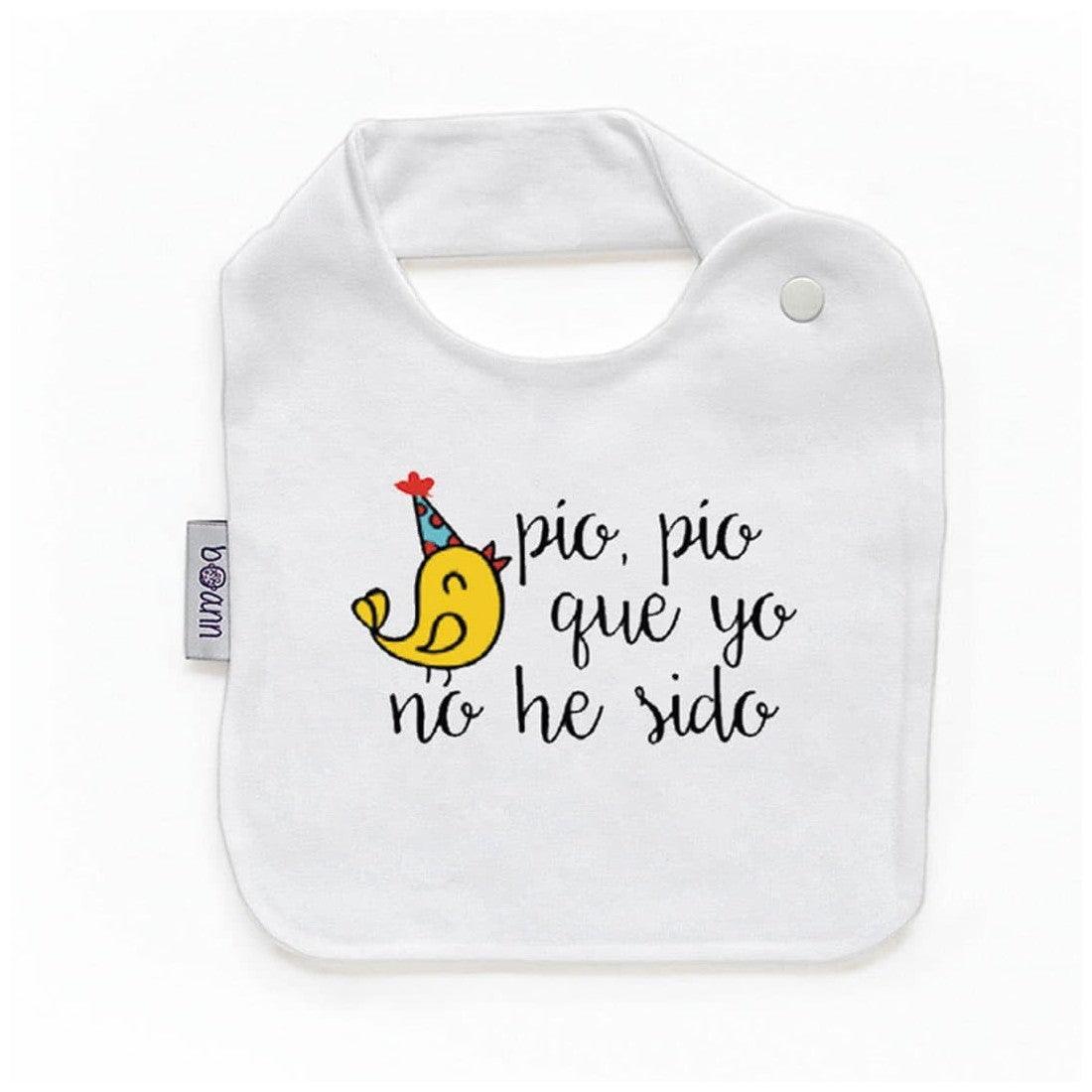 Babero Bebé Divertido Pío pio que yo no he sido Boann - Nanetes #
