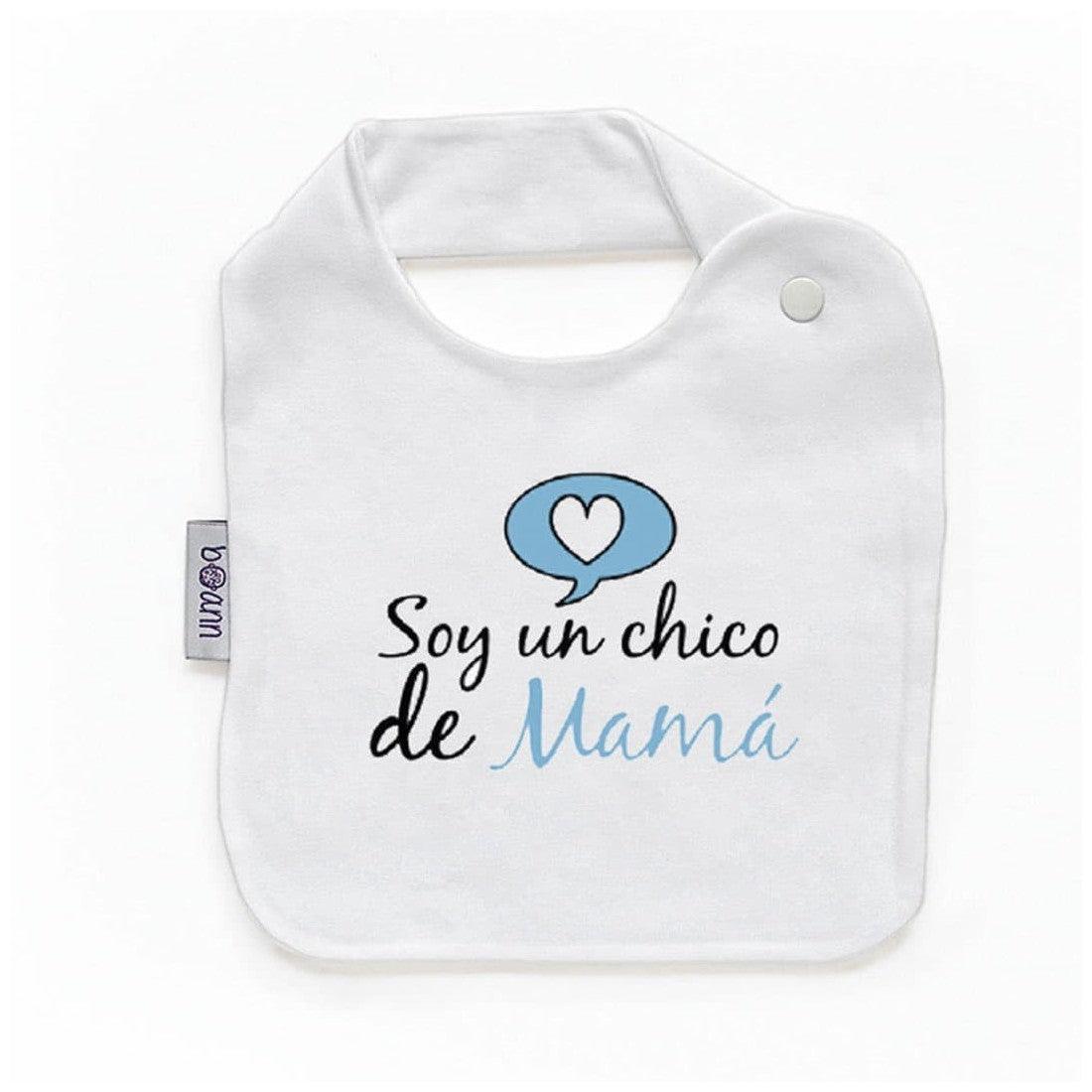 Babero Bebé Divertido Soy un Chico de Mamá Boann - Nanetes #