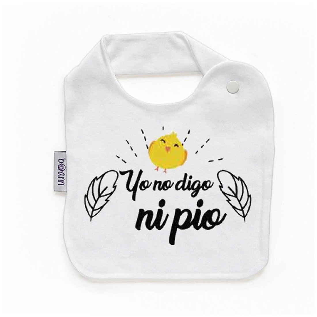 Babero Bebé Divertido Yo no digo ni Pio Boann - Nanetes #