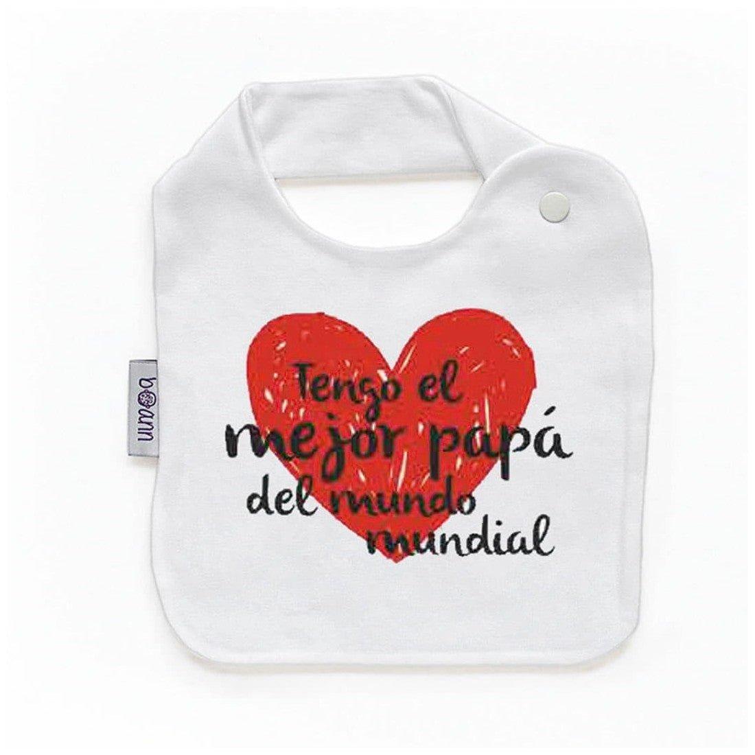 Babero Bebé Divertido Tengo el Mejor Papá Boann - Nanetes #