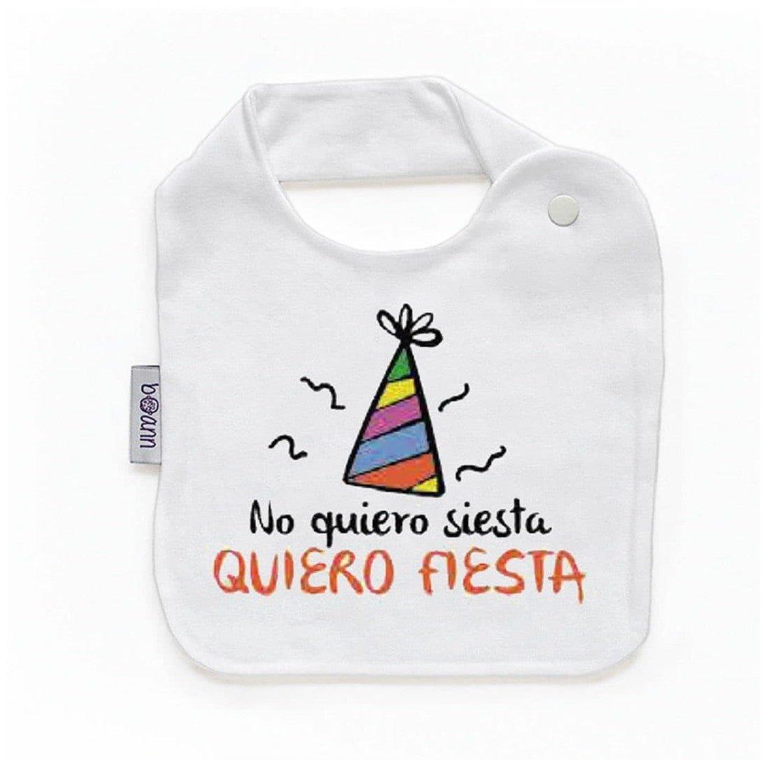 Babero Bebé Divertido No quiero Siesta Boann - Nanetes #