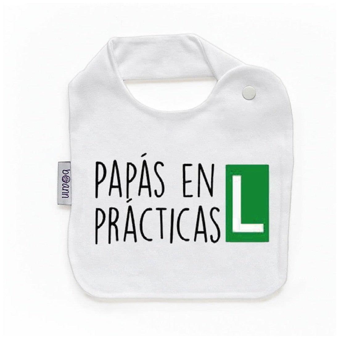 Babero Bebé Divertido Papás en Prácticas Boann - Nanetes #