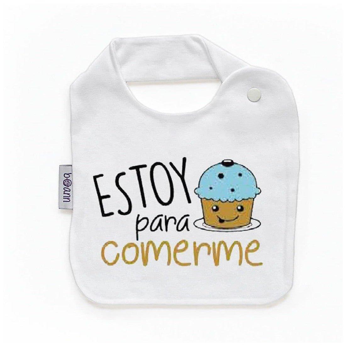 Babero Bebé Divertido Estoy para comerme Boann - Nanetes #