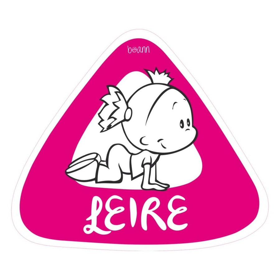 Pegatina Bebé a Bordo Personalizada Niña Nombre Boann - Nanetes #