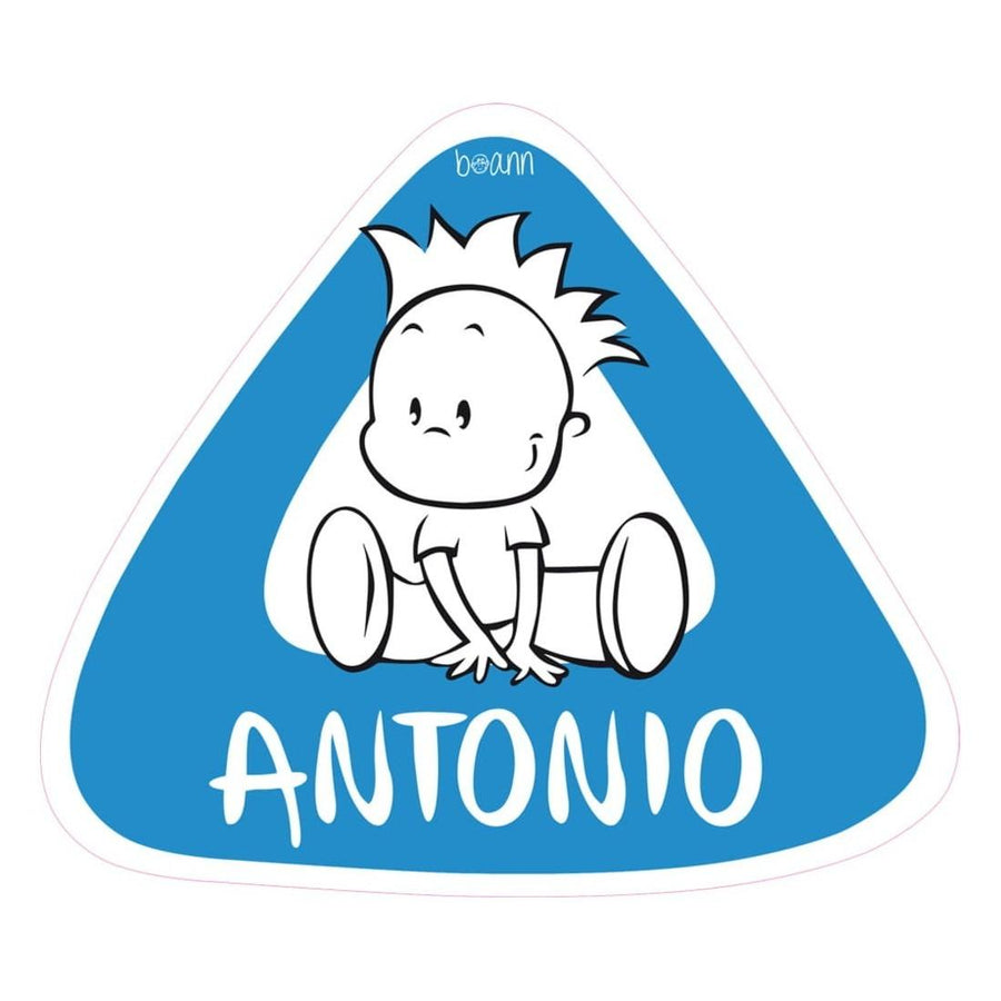 Pegatina Bebé a Bordo Personalizada Niño Nombre Boann - Nanetes #