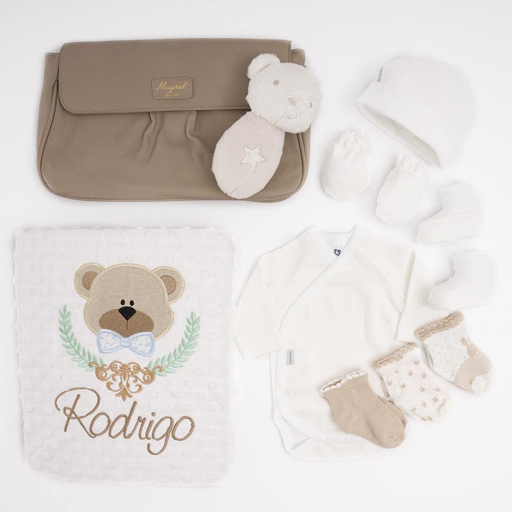Cesta Regalo Bebe Personalizada Osito Neceser Nanetes - Nanetes #