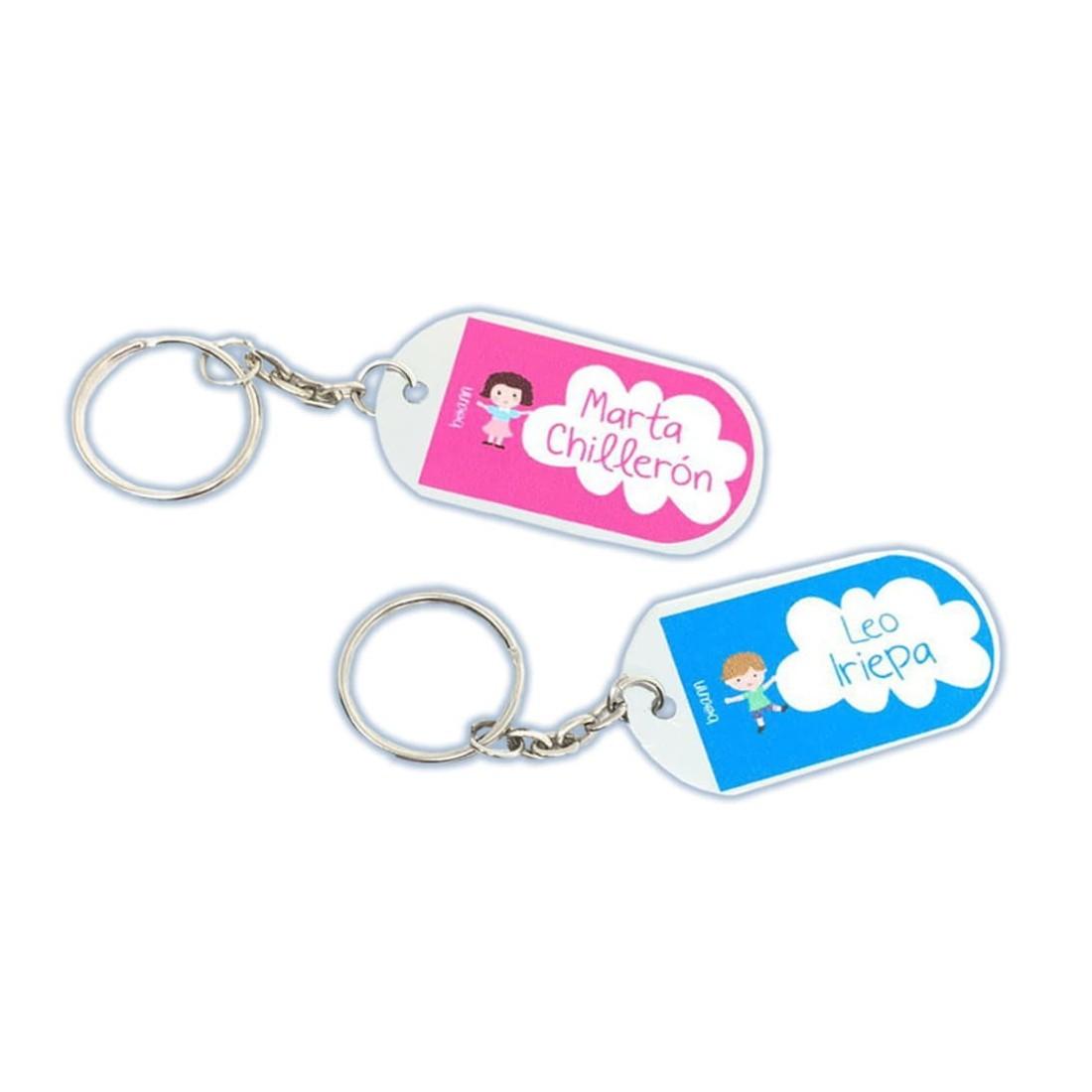 Pack Llaveros Chapa con Nombre Personalizado Boann - Nanetes #