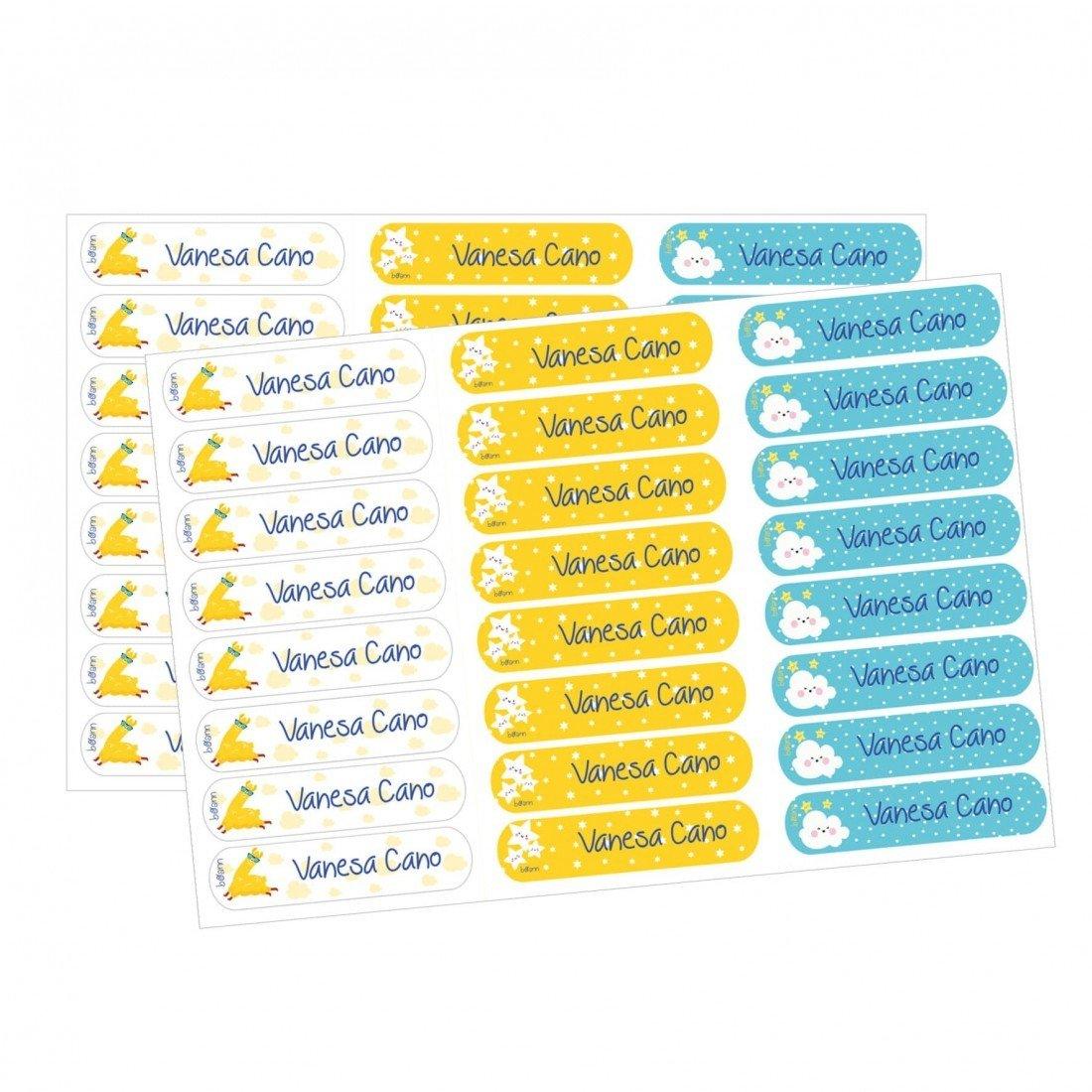 48 Etiquetas para Ropa Adhesivas Personalizadas Llama Boann - Nanetes #