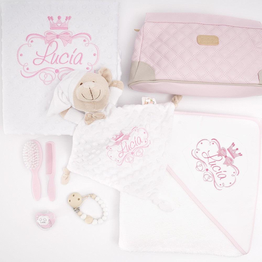 Cesta Regalo Premium Recien Nacida Bebé Princesa Neceser Nanetes - Nanetes #