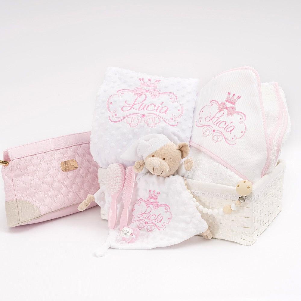 Cesta Regalo Premium Recien Nacida Bebé Princesa Neceser Nanetes - Nanetes #