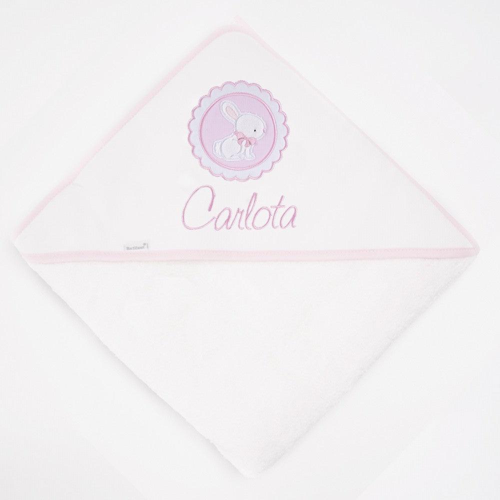 Capa de Baño Bebé Personalizada Conejito Galleta Nanetes - Nanetes #