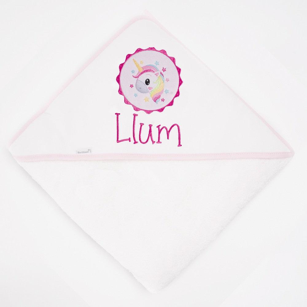 Capa de Baño Bebé Personalizada Unicornio Galleta Nanetes - Nanetes #