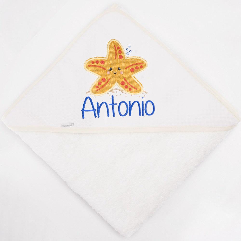 Capa de Baño Bebé Personalizada Estrella Mar Nanetes - Nanetes #