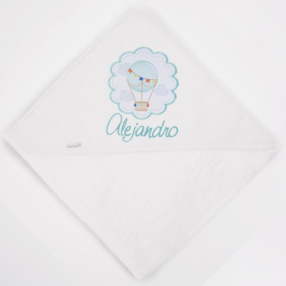 Capa de Baño Bebé Personalizada Globo Aerostático Nanetes - Nanetes #