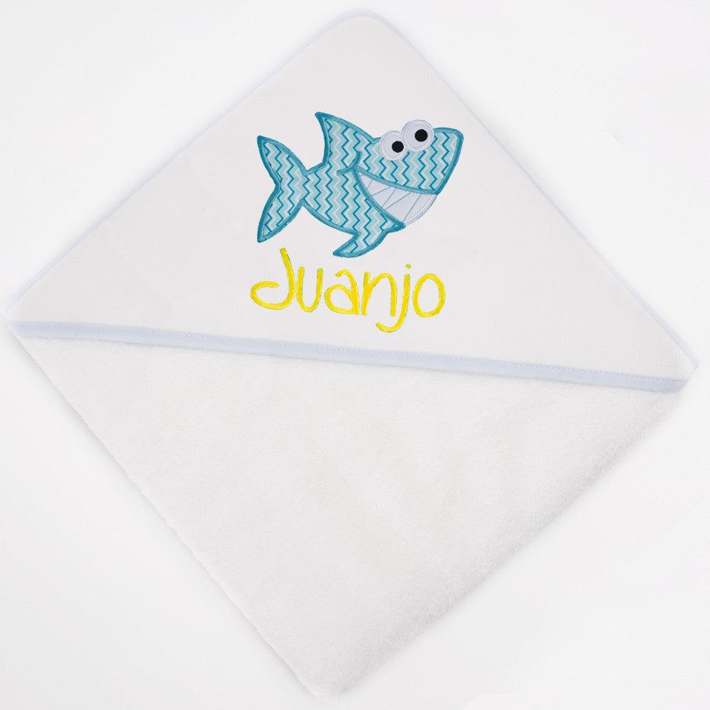 Capa de Baño Bebé Personalizada Tiburón Nanetes - Nanetes #