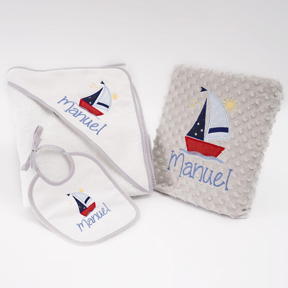 Lote Regalo Bebé Naútico Barquito Velero Nanetes - Nanetes #
