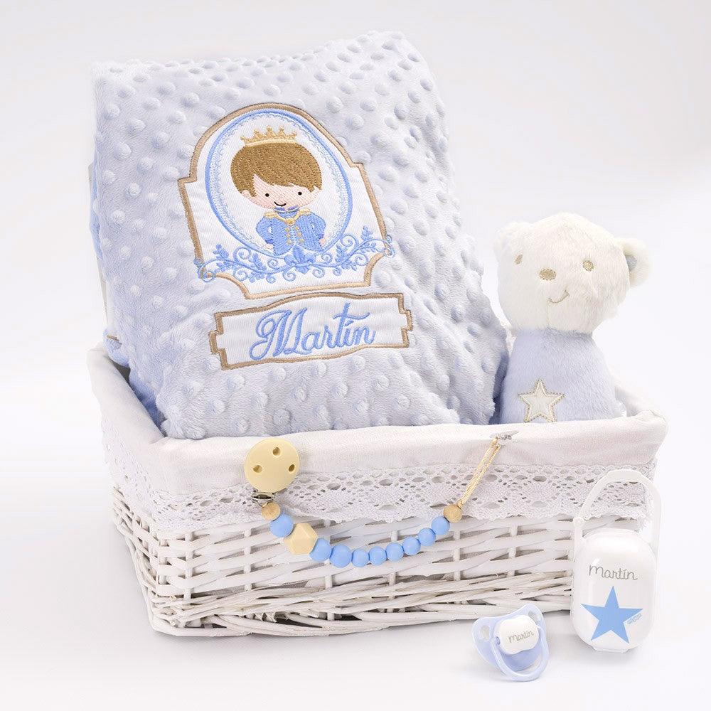 Cesta Regalo Recién Nacido Bebé Príncipe Azul Nanetes - Nanetes #