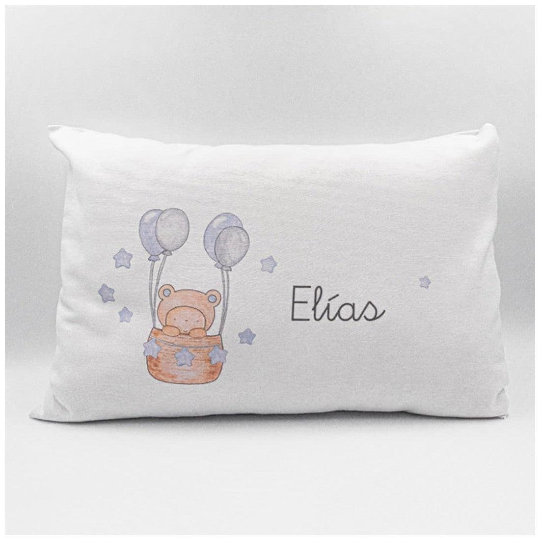 Cojín Personalizado Infantil Globo Azul Boann - Nanetes #