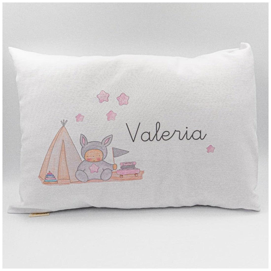 Cojín Personalizado Infantil Camping Rosa Boann - Nanetes #