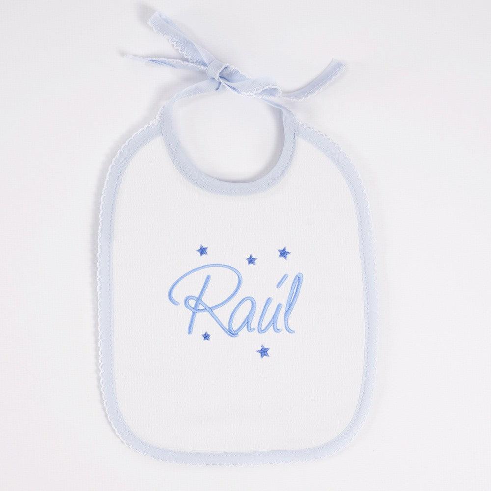 Babero Personalizado Bebé Bordado 5 Estrellas Nanetes - Nanetes #
