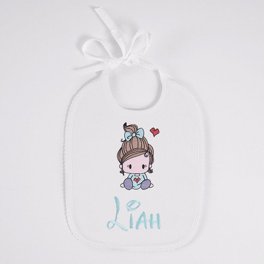 Babero Personalizado Bebé Bordado Niña Nanetes - Nanetes #