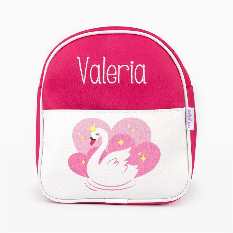 Mochila Personalizada Polipiel Cisne Fuxia Mi Pipo - Nanetes #