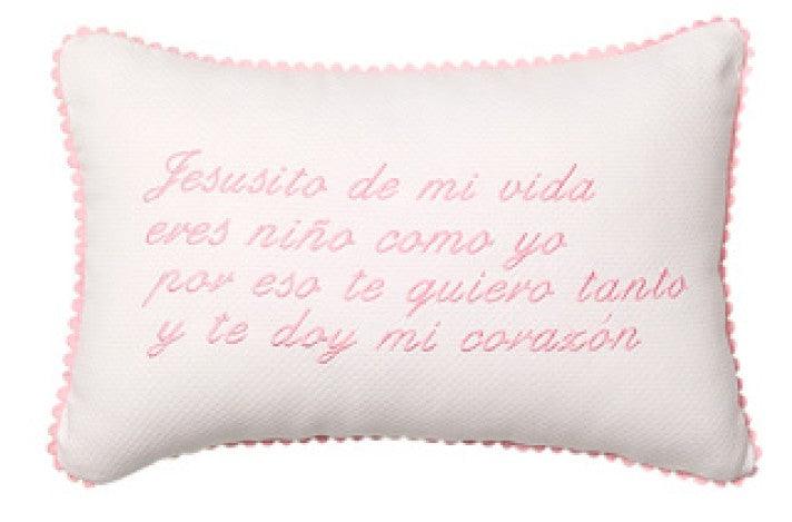 Cojín Bordado Bebé Jesusito de mi Vida - Nanetes #