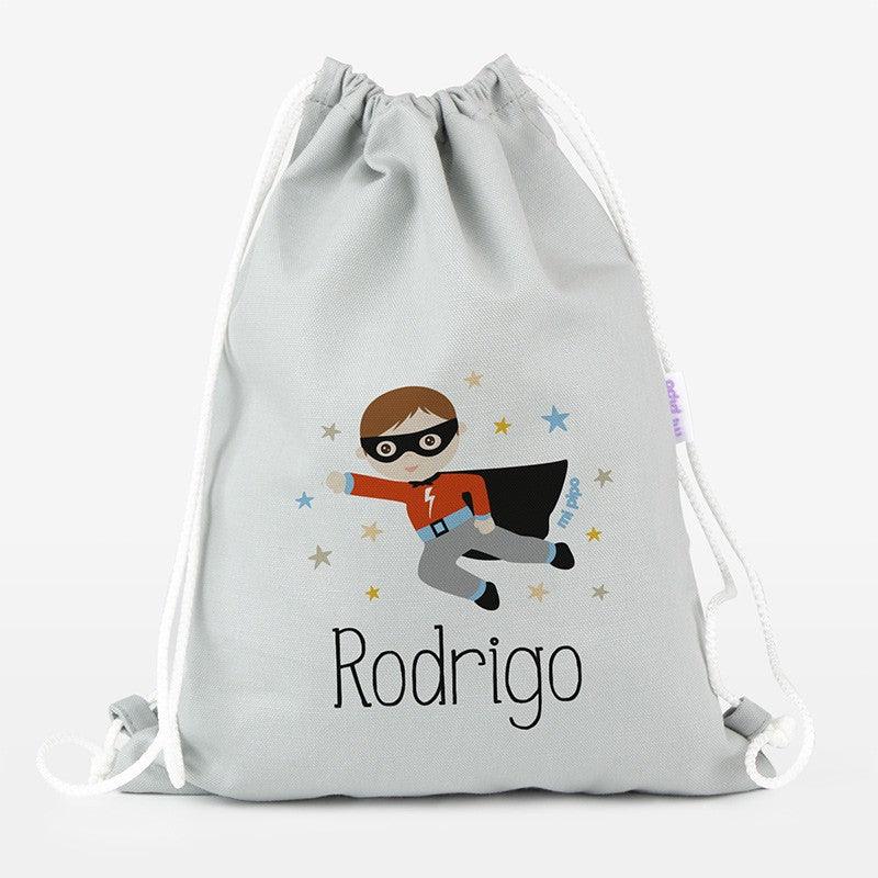 Bolsa Tela Petate Lona Personalizado Big Superhéroe Mi Pipo - Nanetes #
