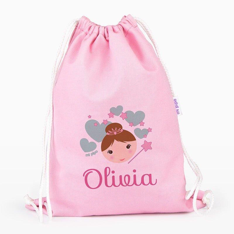 Bolsa Tela Petate Lona Personalizado Big Hada Mi Pipo - Nanetes #