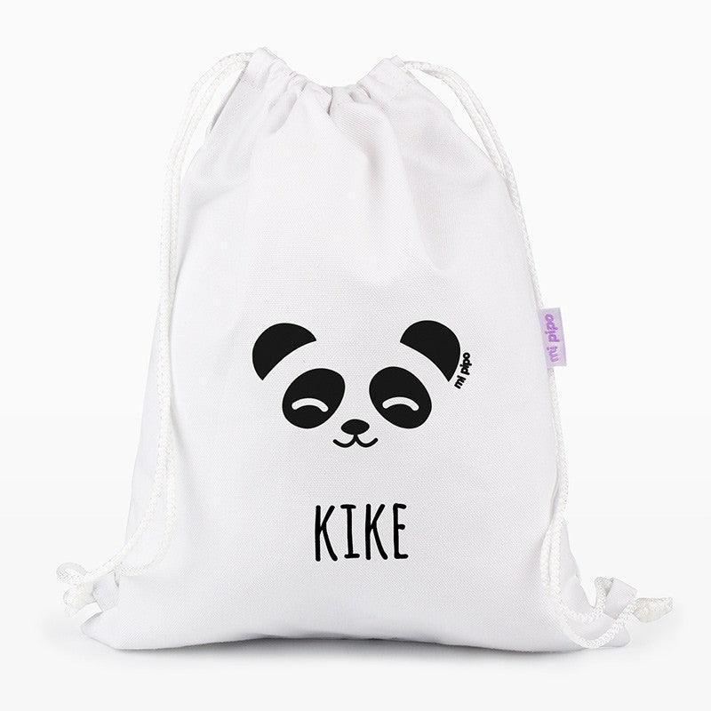 Bolsa Tela Petate Lona Personalizado Big Panda Mi Pipo - Nanetes #