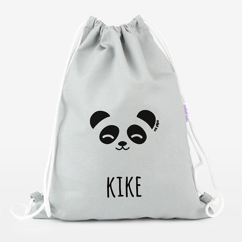 Bolsa Tela Petate Lona Personalizado Big Panda Mi Pipo - Nanetes #