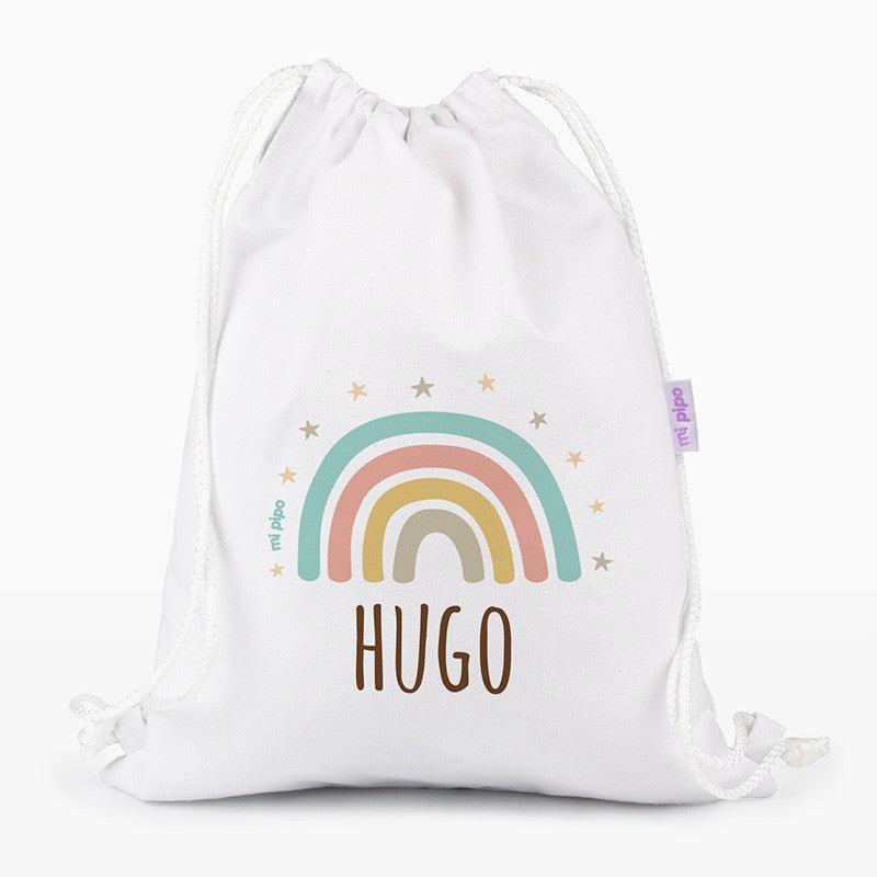 Bolsa Tela Petate Lona Personalizado Arco Iris Soft Mi Pipo - Nanetes #