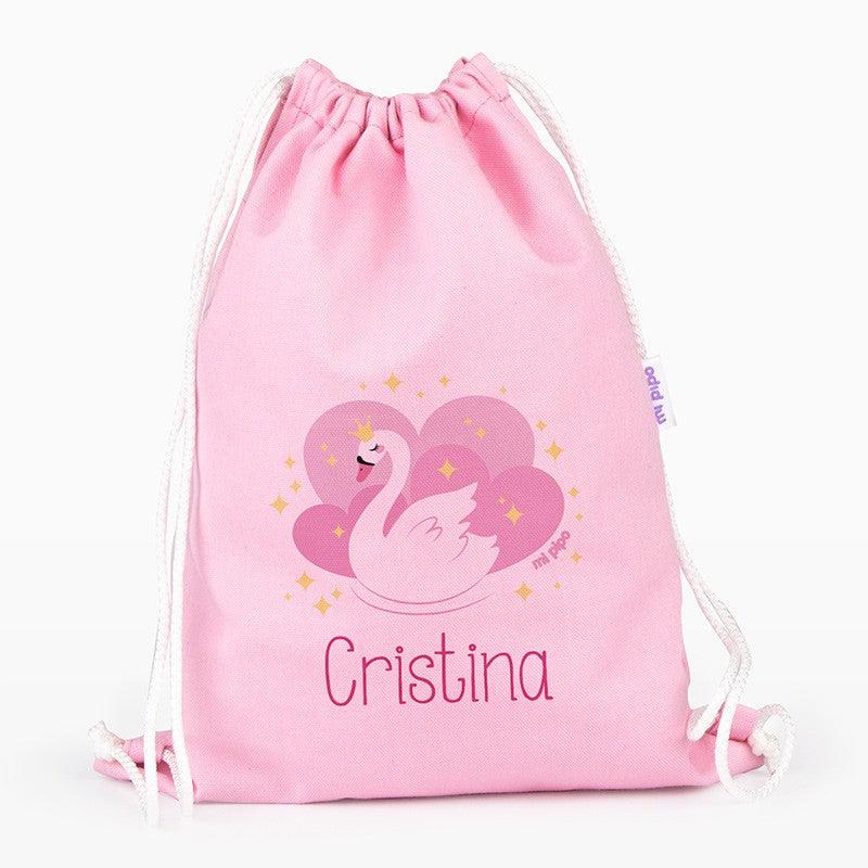 Bolsa Tela Petate Lona Personalizado Cisne Mi Pipo - Nanetes #