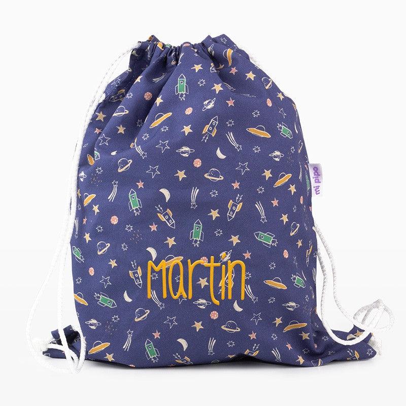 Bolsa Tela Petate Lona Personalizado Planetas Mi Pipo - Nanetes #