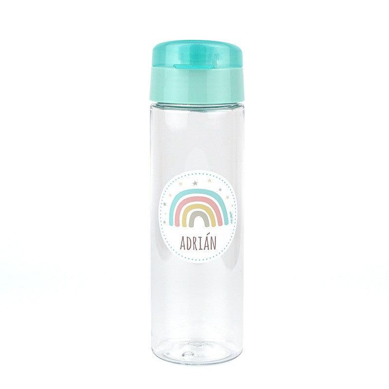 Botella Infantil Personalizada Arco Iris Menta Mi Pipo - Nanetes #