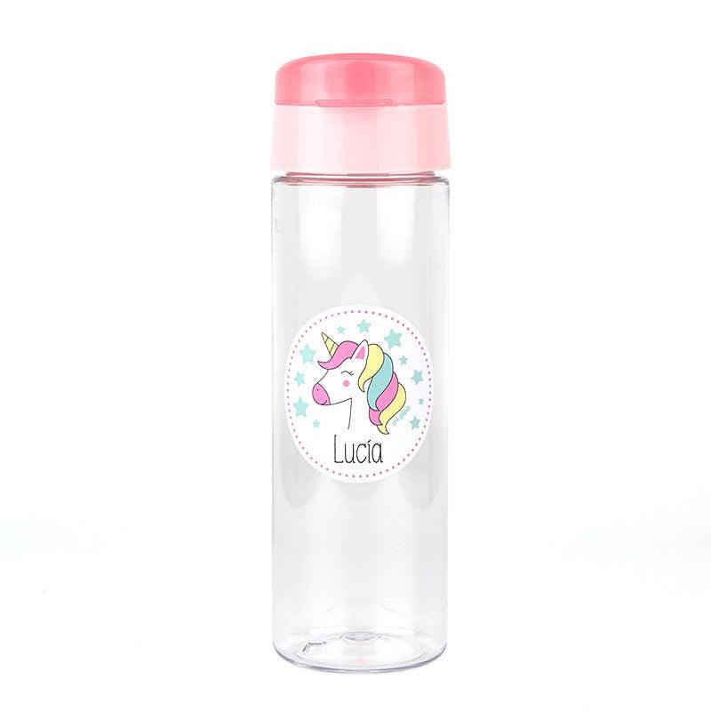 Botella Infantil Personalizada 600 ml Unicornio Rosa Mi Pipo - Nanetes #