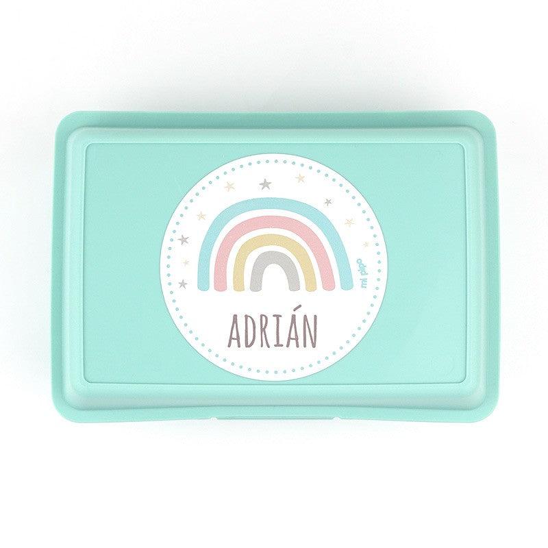 Fiambrera Infantil Arco Iris Soft Menta Mi Pipo - Nanetes #