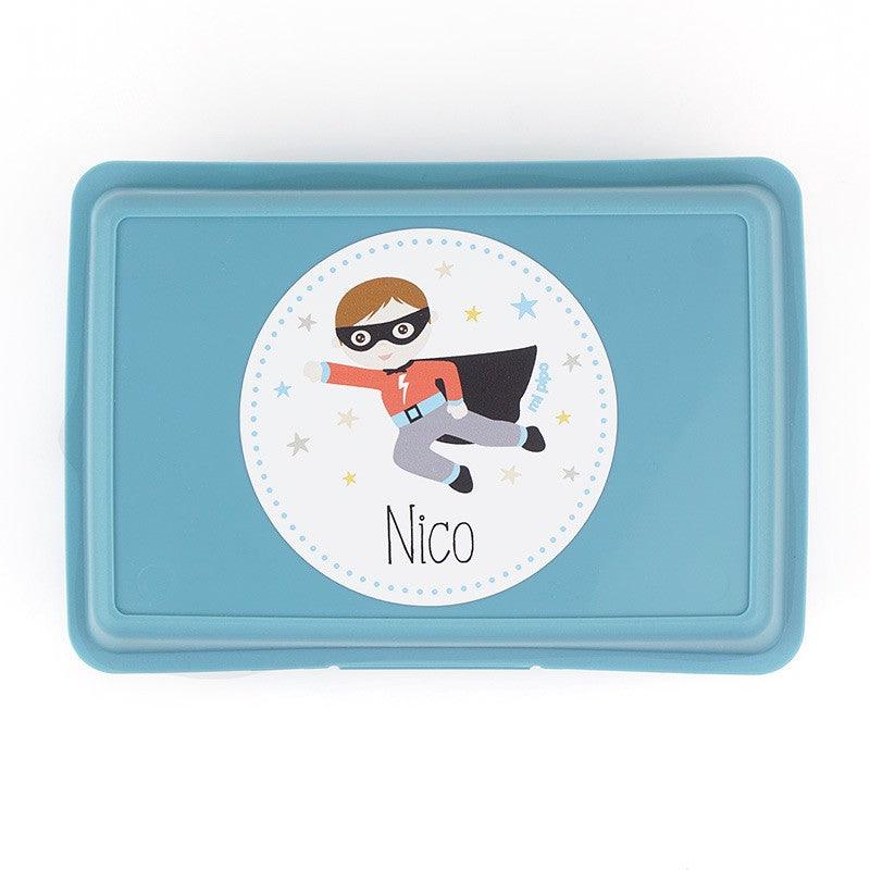 Fiambrera Infantil Súper Héroe Azul Mi Pipo - Nanetes #