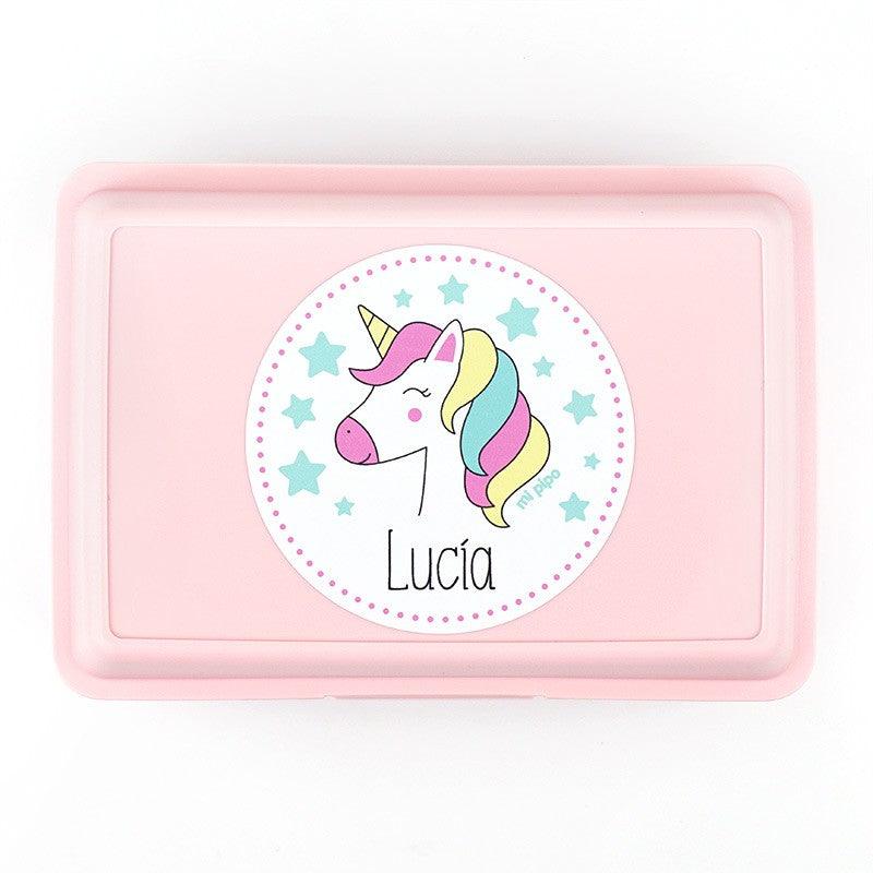Caja Almuerzo Infantil Unicornio Rosa Mi Pipo - Nanetes #