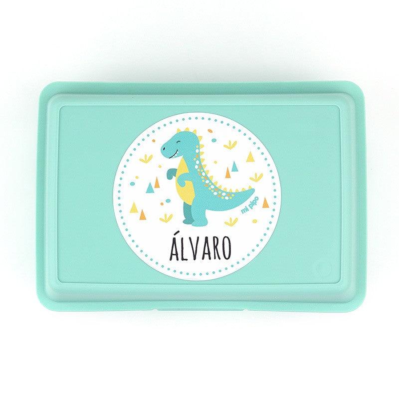 Fiambrera Infantil Dinosaurio Menta Mi Pipo - Nanetes #