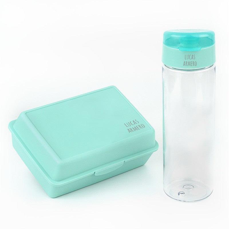 Pack Almuerzo Infantil Fiambrera y Botella Personalizadas Nombre Mi Pipo - Nanetes #