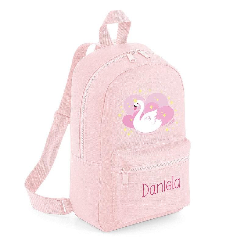 Mochila Junior Infantil Personalizada Loneta Cisne Colores Mi Pipo - Nanetes #
