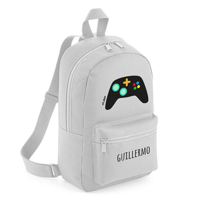 Mochila Junior Infantil Personalizada Loneta Gamer Mi Pipo - Nanetes #